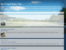 Tablet Screenshot of myfrugalbabytips.com